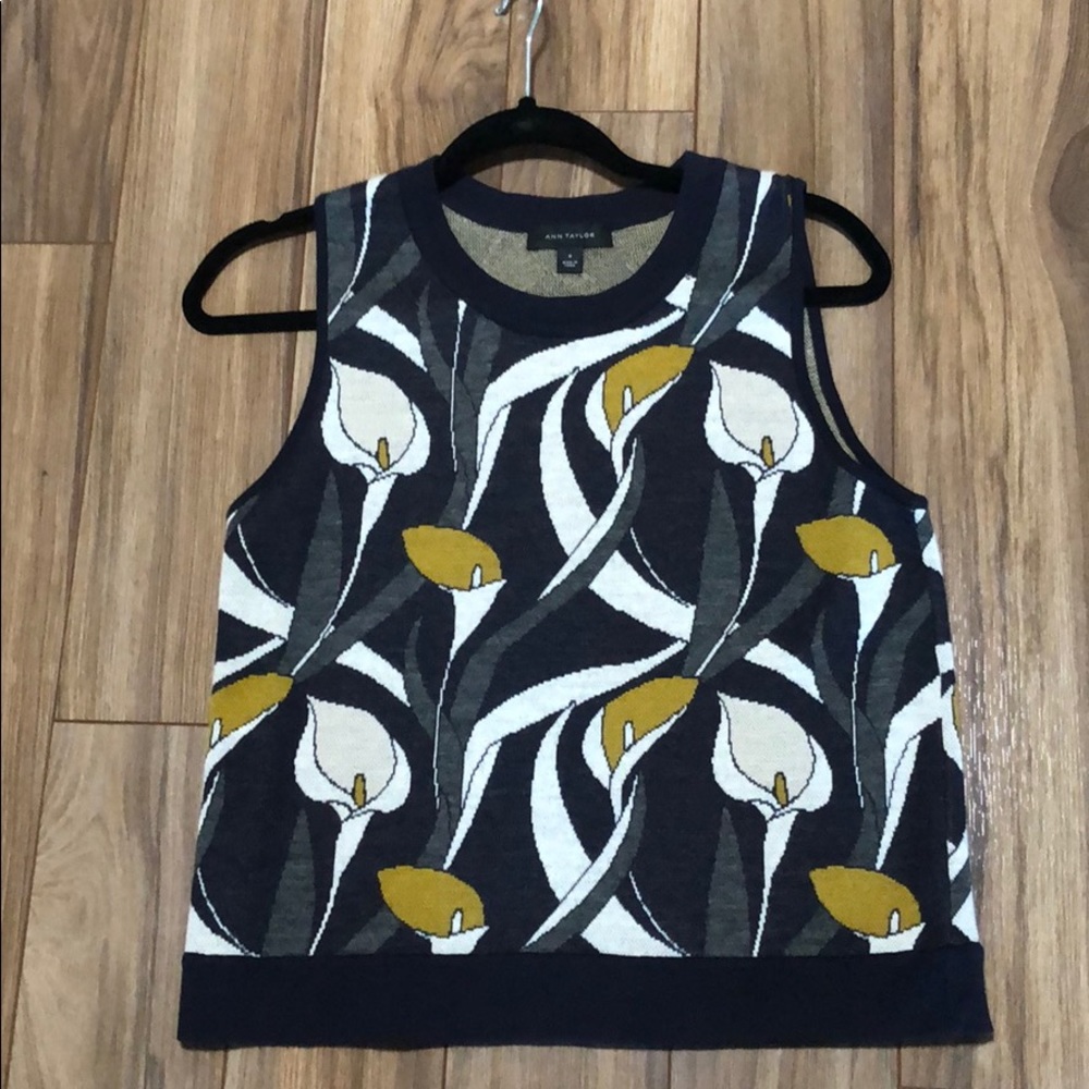 Ann Taylor Sleeveless Wool Sweater